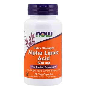 Alpha Lipoic Acid, Extra Strength 600 mg Veg Capsules
