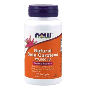 Beta Carotene, Natural 7,500 mcg Softgels