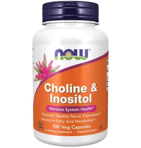 Choline & Inositol 500 mg Veg Capsules