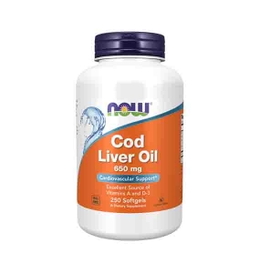 Cod Liver Oil 650 mg Softgels