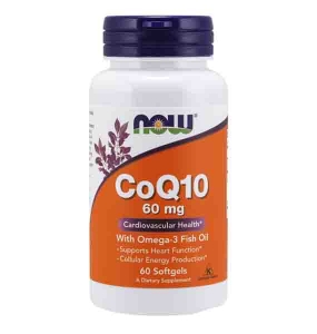 CoQ10 60 mg with Omega-3 Fish Oil Softgels