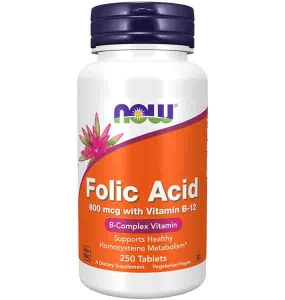 Folic Acid 800 mcg with Vitamin B-12 Tablets