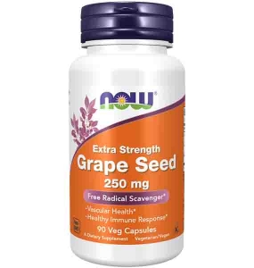 Grape Seed, Extra Strength 250 mg Veg Capsules