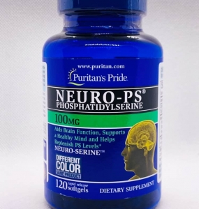 Viên uống tăng cường tuần hoàn não, cải thiện trí nhớ Puritan’s Pride Neuro-PS Phosphatidylserine 100mg 120 Softgels
