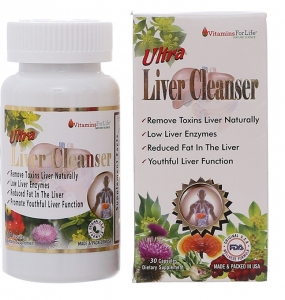 Viên uống New Ultra Liver Cleanser bảo vệ gan, giải độc gan hộp 30 viên