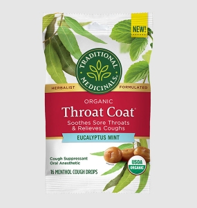 Organic Throat Coat® Eucalyptus Mint Lozenges