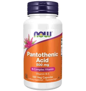 Pantothenic Acid 500 mg Veg Capsules