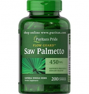 Viên uống hỗ trợ đường tiết niệu và tuyến tiền liệt Puritan’s Pride Saw Palmetto 450 mg 200 viên