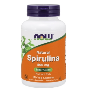 Spirulina, Natural 500 mg Veg Capsules