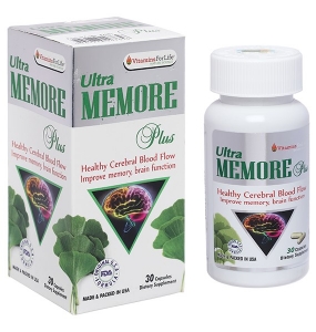 Ultra Memore Plus bổ não, cải thiện trí nhớ (chai 60 viên)
