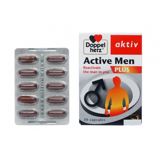 Active Men Plus Doppel Herz tăng cường sinh lực nam giới hộp 30 viên