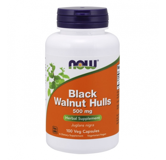 Black Walnut Hulls 500 mg Veg Capsules