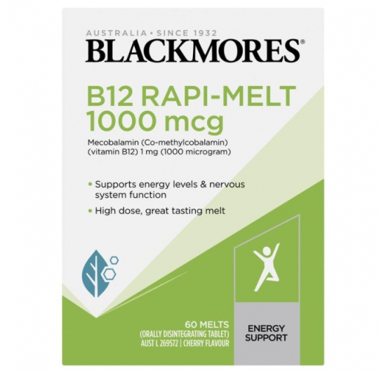 Blackmores B12 Rapi-Melt 1000mcg 60 Tablets