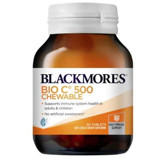 Blackmores Bio C 500 Chewable 50 Tablets