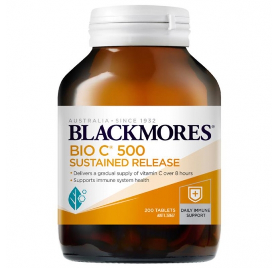 Blackmores Bio C Sustained Release 500mg 200 Tablets New