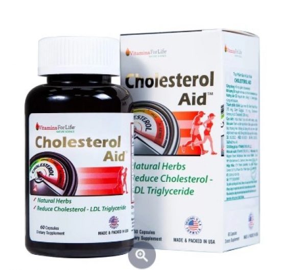 Viên uống Cholesterol Aid Vitamins For Life hỗ trợ giảm cholesterol (60 viên)