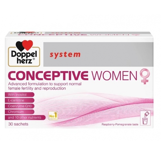 Conceptive Women Doppelherz - Hỗ trợ điều trị vô sinh, hiếm muộn cho nữ giới