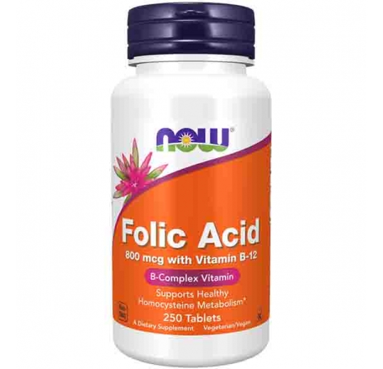 Folic Acid 800 mcg with Vitamin B-12 Tablets