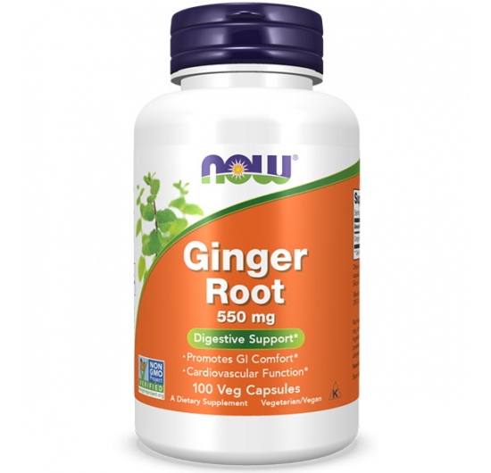 Ginger Root 550 mg Veg Capsules