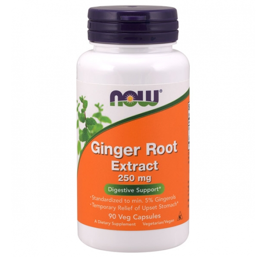 Ginger Root Extract 250 mg Veg Capsules