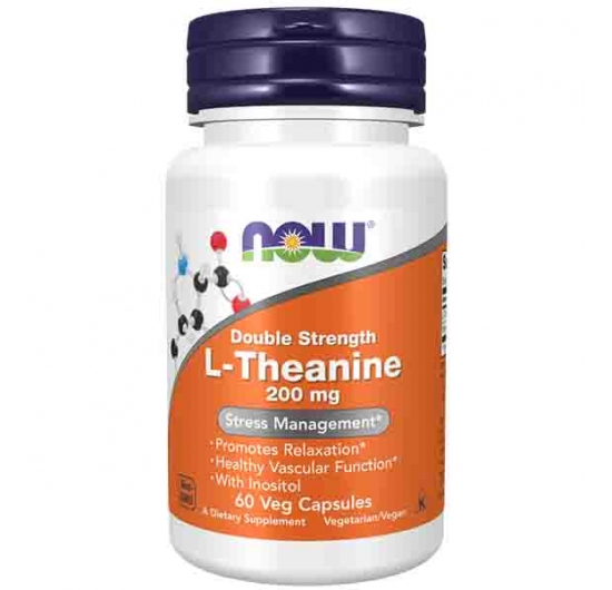 L-Theanine, Double Strength 200 mg Veg Capsules