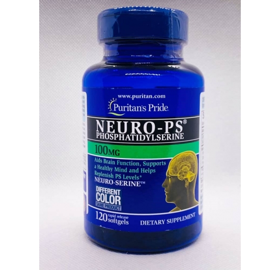 Viên uống tăng cường tuần hoàn não, cải thiện trí nhớ Puritan’s Pride Neuro-PS Phosphatidylserine 100mg 120 Softgels