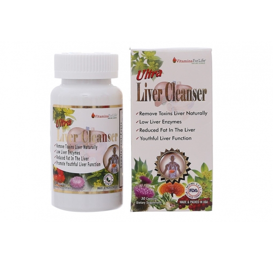 Viên uống New Ultra Liver Cleanser bảo vệ gan, giải độc gan hộp 30 viên