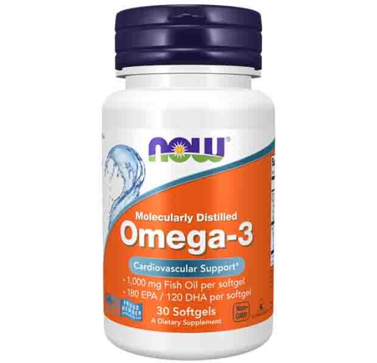 Omega-3, Molecularly Distilled Softgels