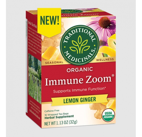 Organic Immune Zoom® Lemon Ginger Tea
