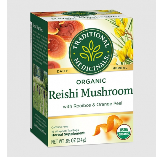 Organic Reishi Mushroom with Rooibos & Orange Peel Tea