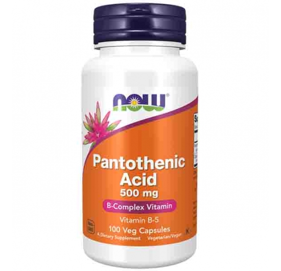 Pantothenic Acid 500 mg Veg Capsules