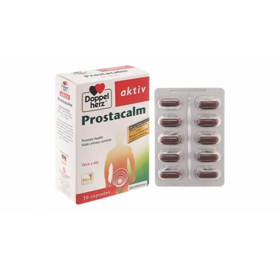 Doppelherz Aktiv Prostacalm hỗ trợ giảm chứng phì đại tiền liệt tuyến hộp 30 viên