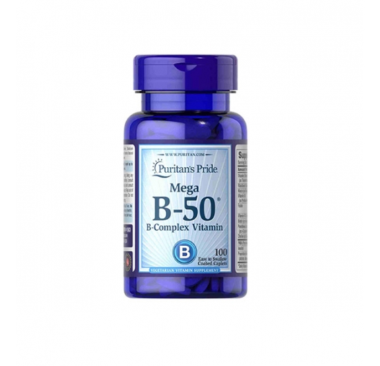 Viên uống bổ sung Vitamin B50® Complex - Puritan's Pride 100 viên