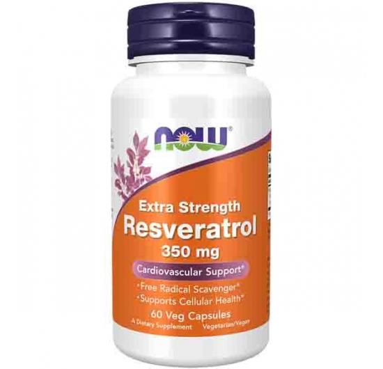 Resveratrol, Extra Strength 350 mg Veg Capsules