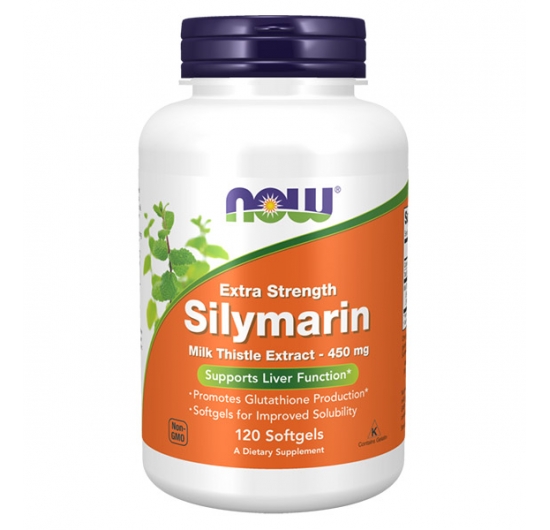 Silymarin Milk Thistle Extract, Extra Strength 450 mg Softgels