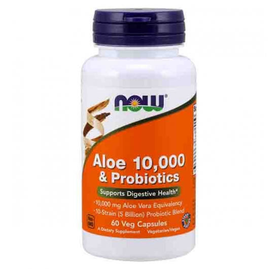 Aloe 10,000 & Probiotics Veg Capsules