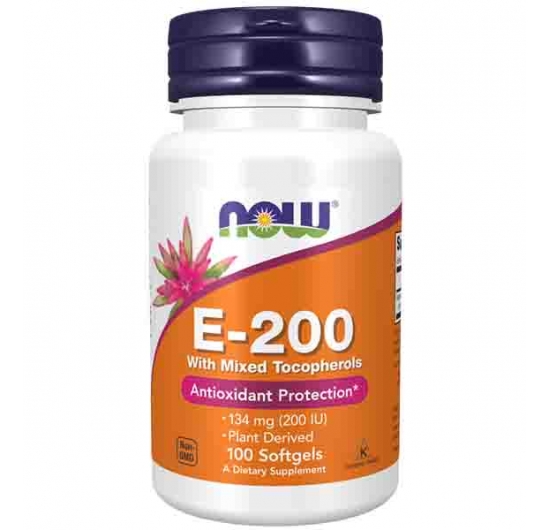 Vitamin E-200 With Mixed Tocopherols Softgels