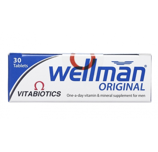 Vitabiotics Wellman Original hỗ trợ tăng cường sức khỏe cho nam giới hộp 30 viên